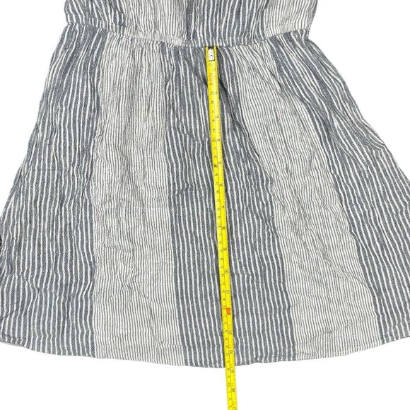 American Eagle Dress Mini One Shoulder Knee Length Crinkle Ruffle Womens Size XS - Picture 6 of 11